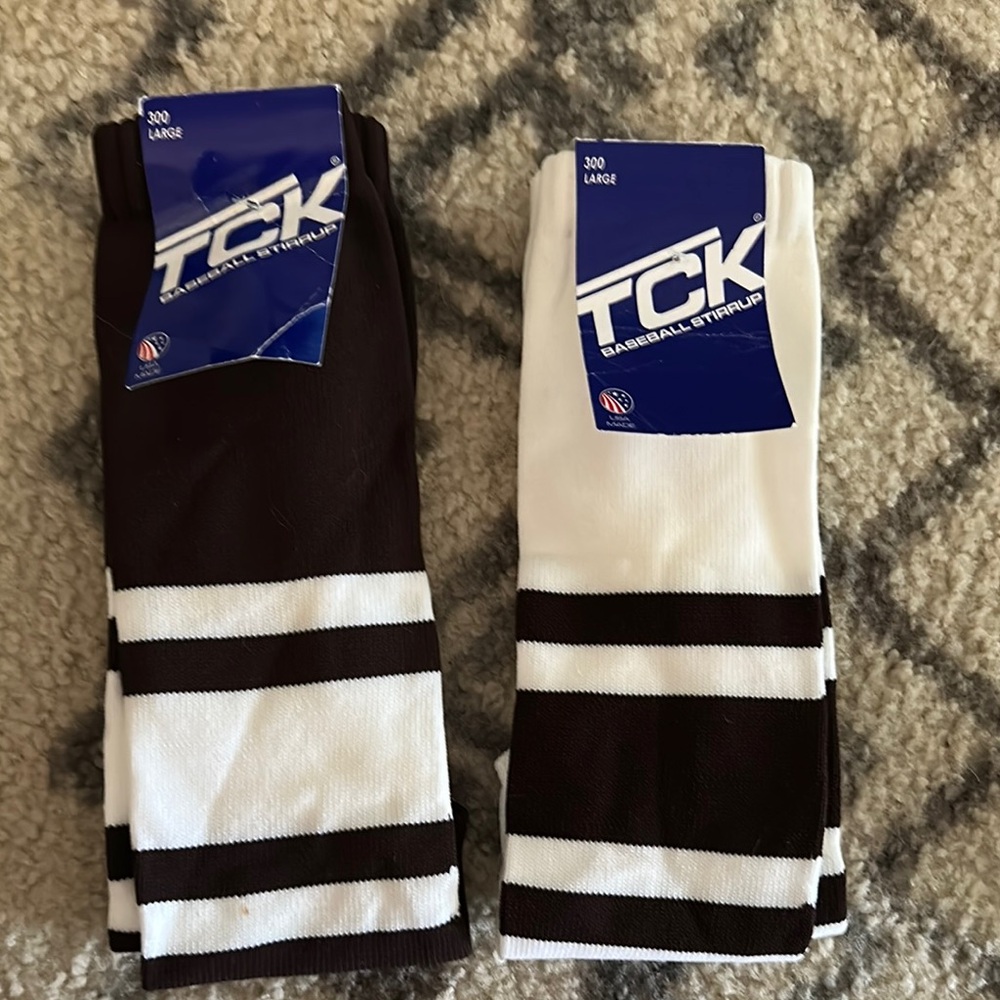 TCK Athletic Socks Brown and White Performance Comfort